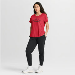 Tampa Bay Buccaneers Women's Script Tri-Blend T-Shirt Red | Nike for Sale