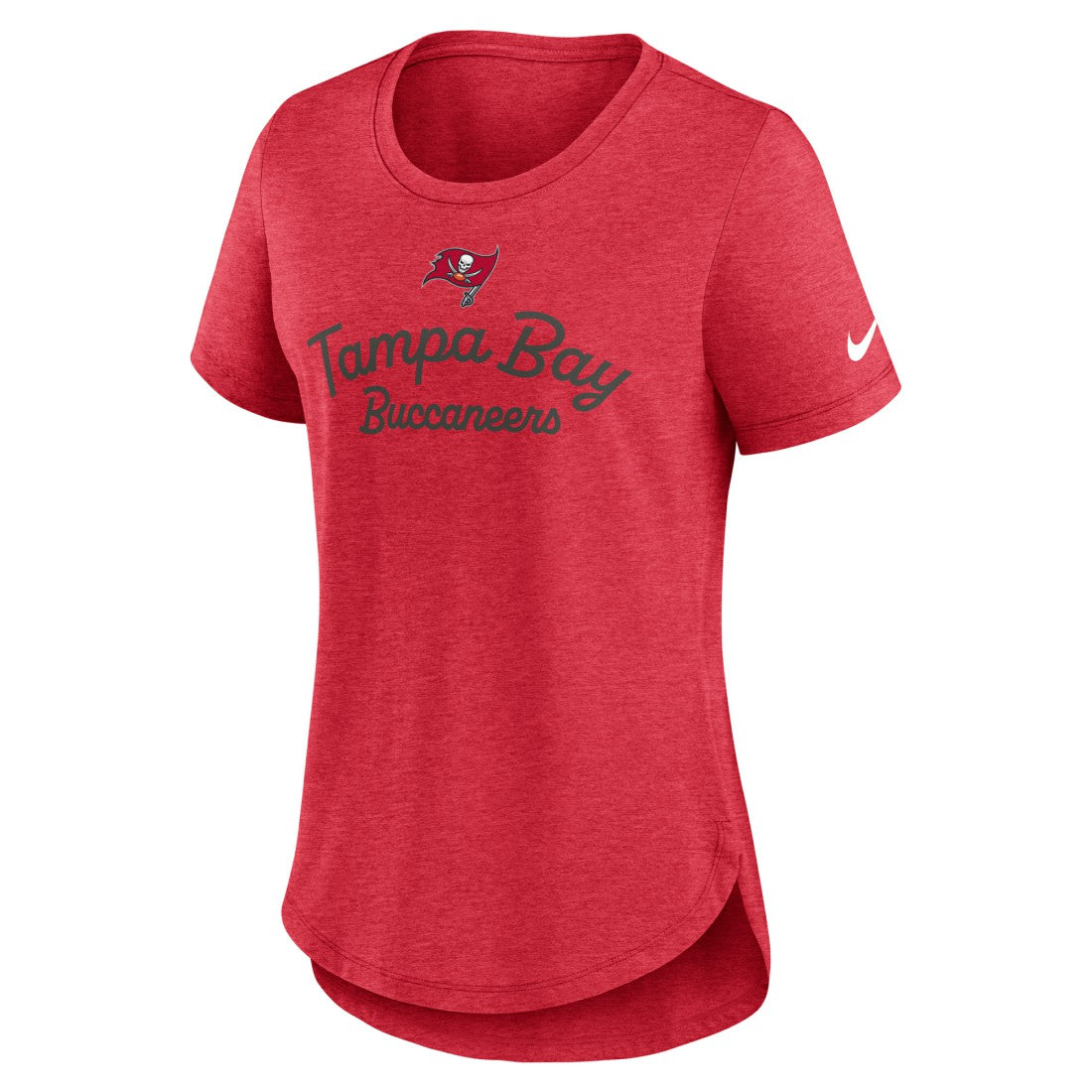 Tampa Bay Buccaneers Women's Script Tri-Blend T-Shirt Red | Nike for Sale