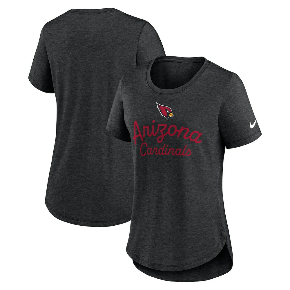 Arizona Cardinals Women's Script Tri-Blend T-Shirt Black | Nike for Sale