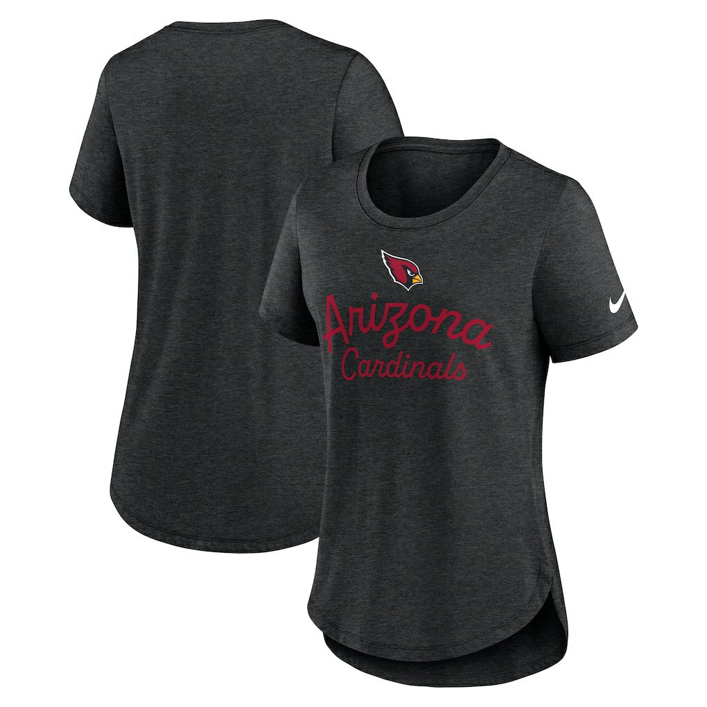 Arizona Cardinals Women's Script Tri-Blend T-Shirt Black | Nike for Sale