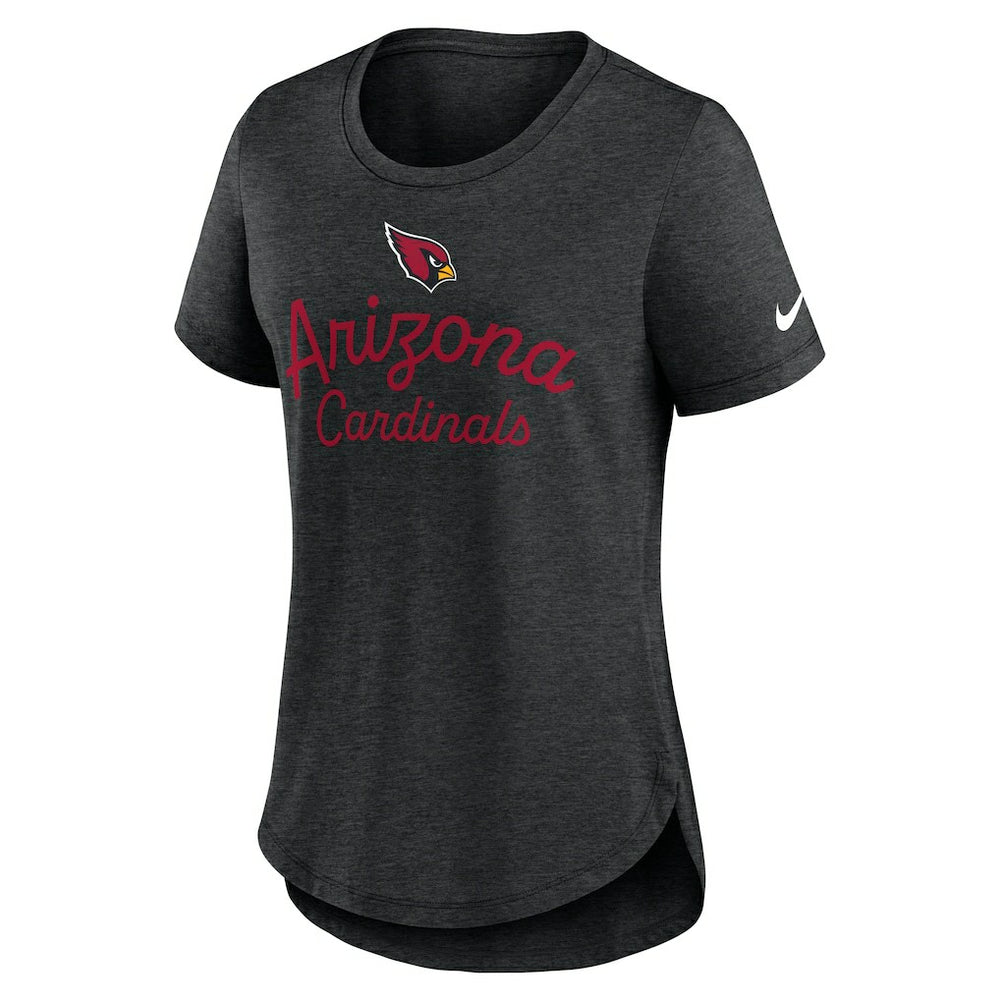 Arizona Cardinals Women's Script Tri-Blend T-Shirt Black | Nike for Sale