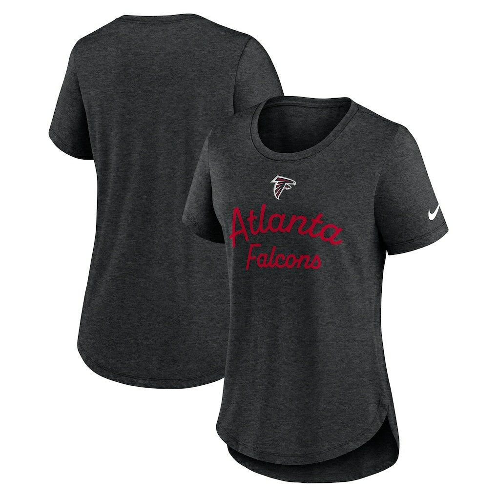 Atlanta Falcons Women's Script Tri-Blend T-Shirt Black | Nike for Sale