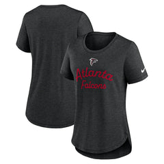 Atlanta Falcons Women's Script Tri-Blend T-Shirt Black | Nike for Sale