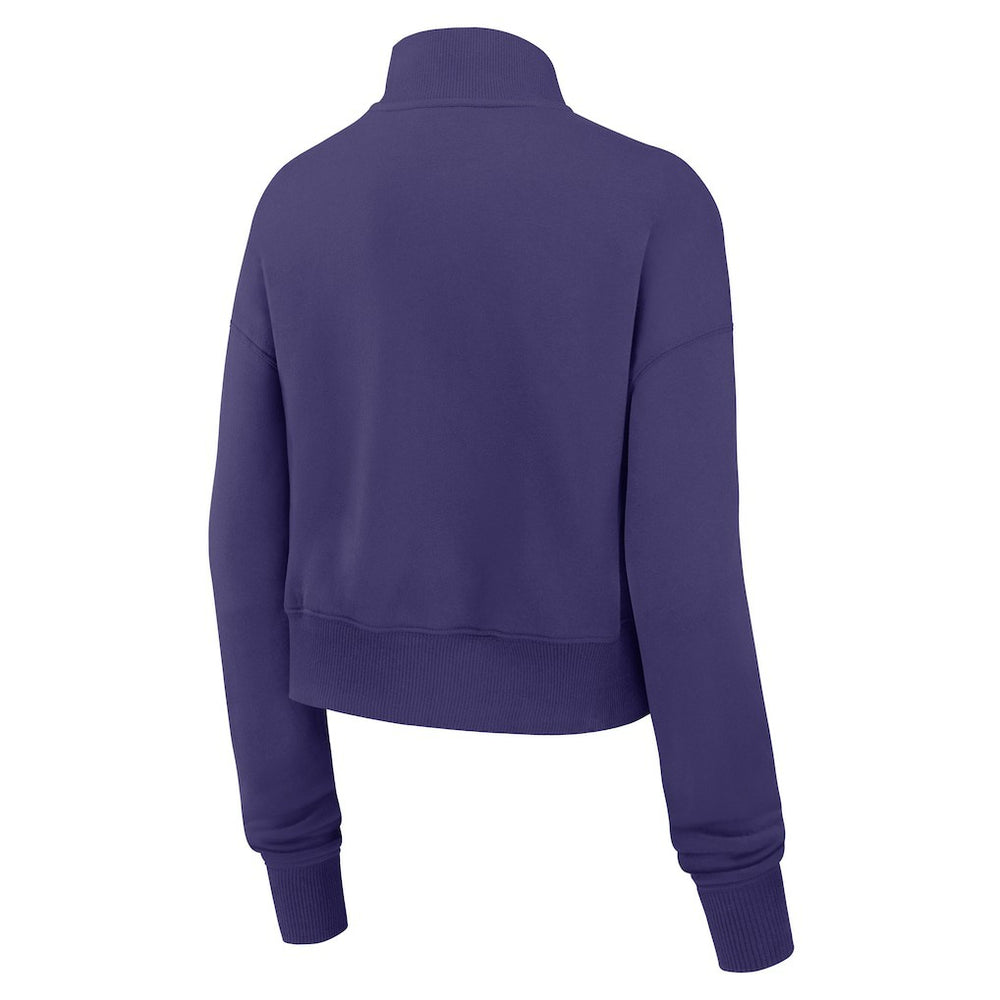 Baltimore Ravens Women's Primetime Phoenix Half-Zip Sweatshirt Purple | Nike for Sale