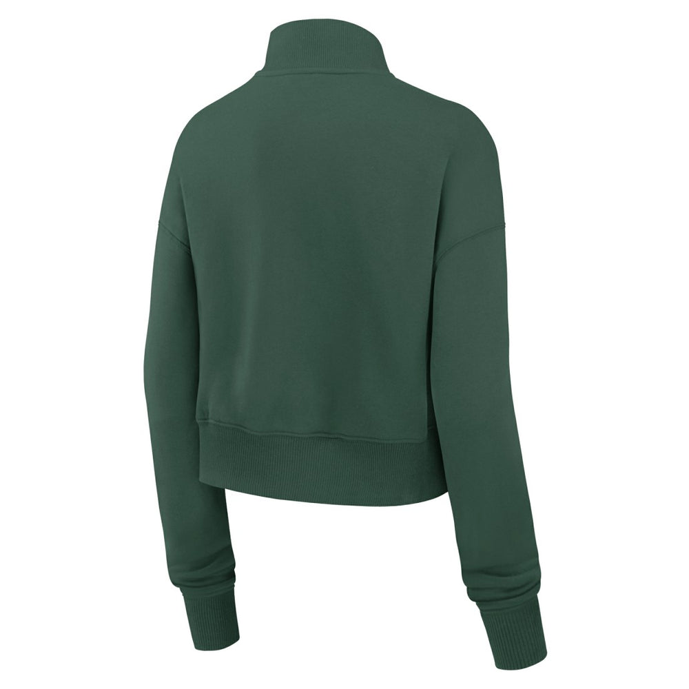 Green Bay Packers Women's Primetime Phoenix Half-Zip Sweatshirt Green | Nike for Sale