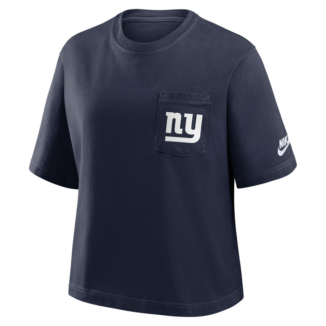 New York Giants Women's Rewind Pocket Boxy T-Shirt Royal | Nike for Sale