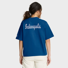 Indianapolis Colts Women's Rewind Pocket Boxy T-Shirt Royal | Nike for Sale