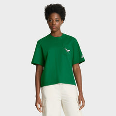 Philadelphia Eagles Women's Rewind Pocket Boxy T-Shirt Kelly Green | Nike for Sale