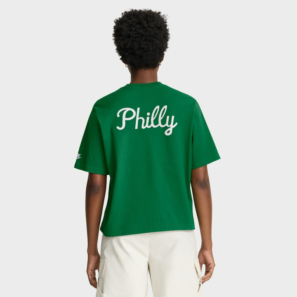 Philadelphia Eagles Women's Rewind Pocket Boxy T-Shirt Kelly Green | Nike for Sale