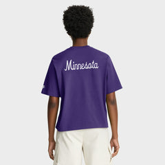 Minnesota Vikings Women's Rewind Pocket Boxy T-Shirt Purple | Nike for Sale