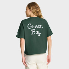 Green Bay Packers Women's Rewind Pocket Boxy T-Shirt Green | Nike for Sale