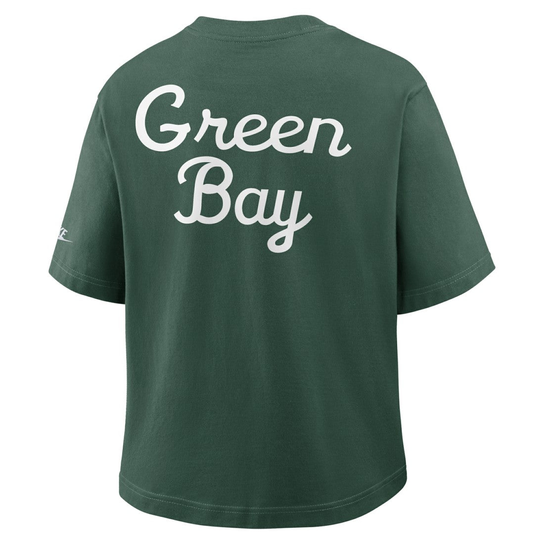 Green Bay Packers Women's Rewind Pocket Boxy T-Shirt Green | Nike for Sale