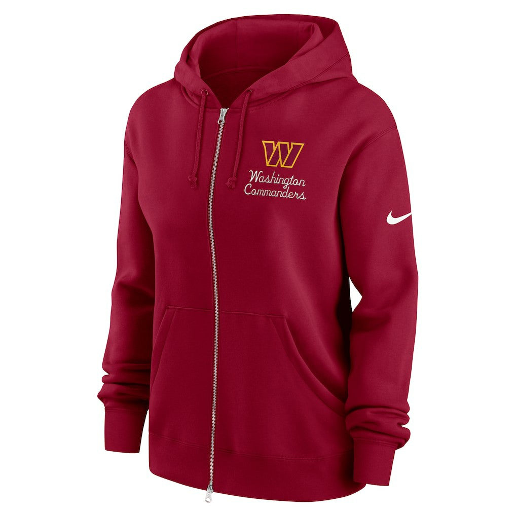 Washington Commanders Women's Phoenix Rewind Full-Zip Hoodie Burgundy | Nike for Sale