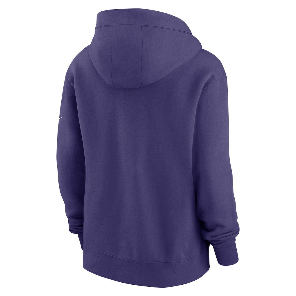 Baltimore Ravens Women's Phoenix Rewind Full-Zip Hoodie Purple | Nike for Sale