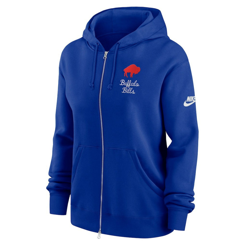 Buffalo Bills Women's Phoenix Rewind Full-Zip Hoodie Royal | Nike for Sale