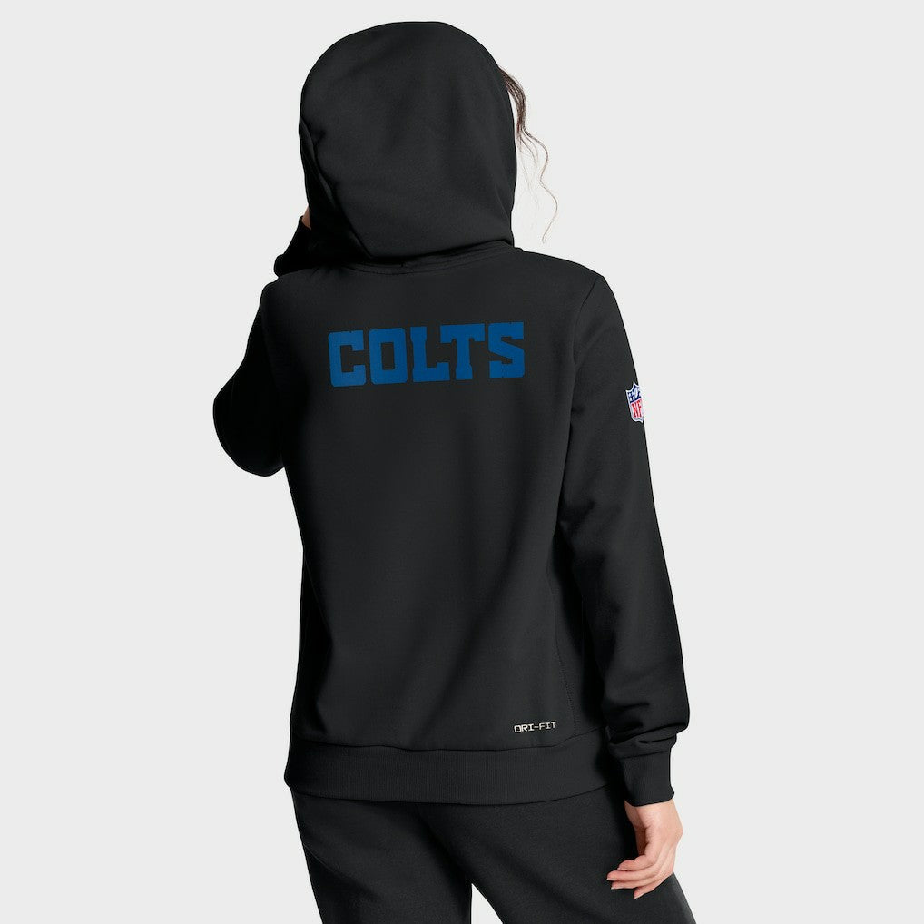 Indianapolis Colts Women's Alternate Logo Sideline Standard Issue Dri-FIT Hoodie Black | Nike for Sale