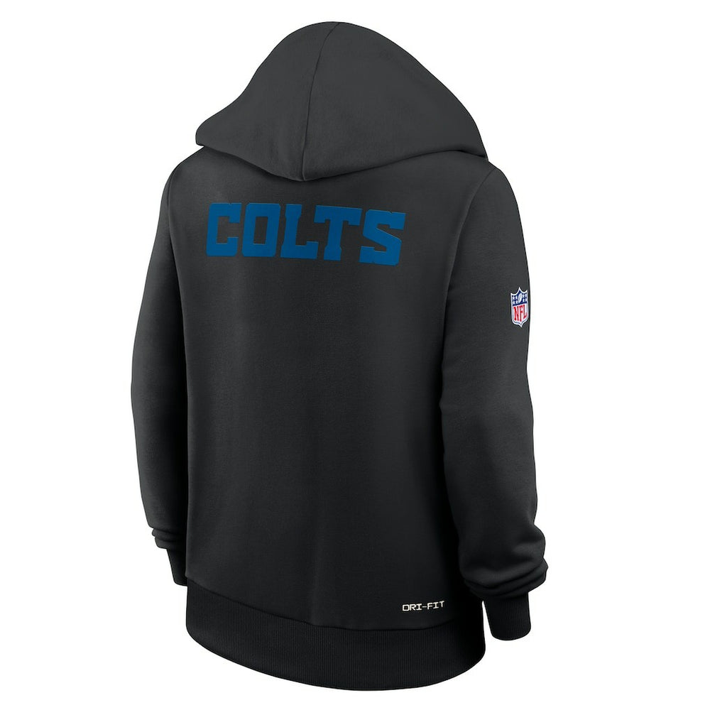 Indianapolis Colts Women's Alternate Logo Sideline Standard Issue Dri-FIT Hoodie Black | Nike for Sale