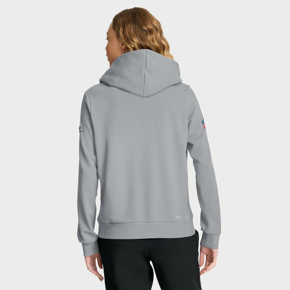 Pittsburgh Steelers Women's 1933 Sideline Standard Issue Dri-FIT Hoodie Gray | Nike for Sale