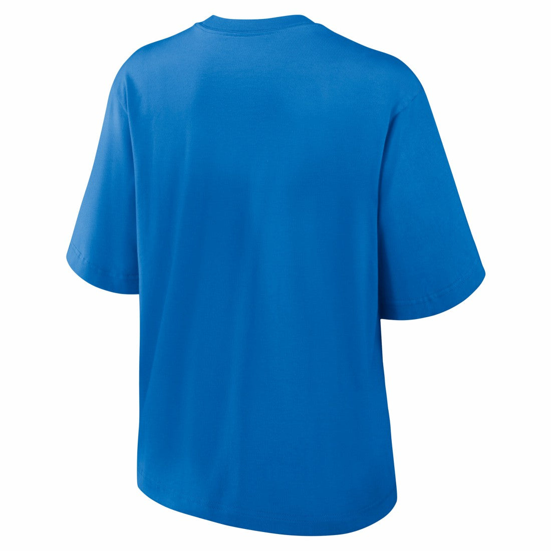 Detroit Lions Women's Essential Script Relaxed Boxy T-Shirt Blue | Nike for Sale