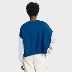 Indianapolis Colts Women's Oversized Color-Block Pullover Sweatshirt Royal | Nike for Sale