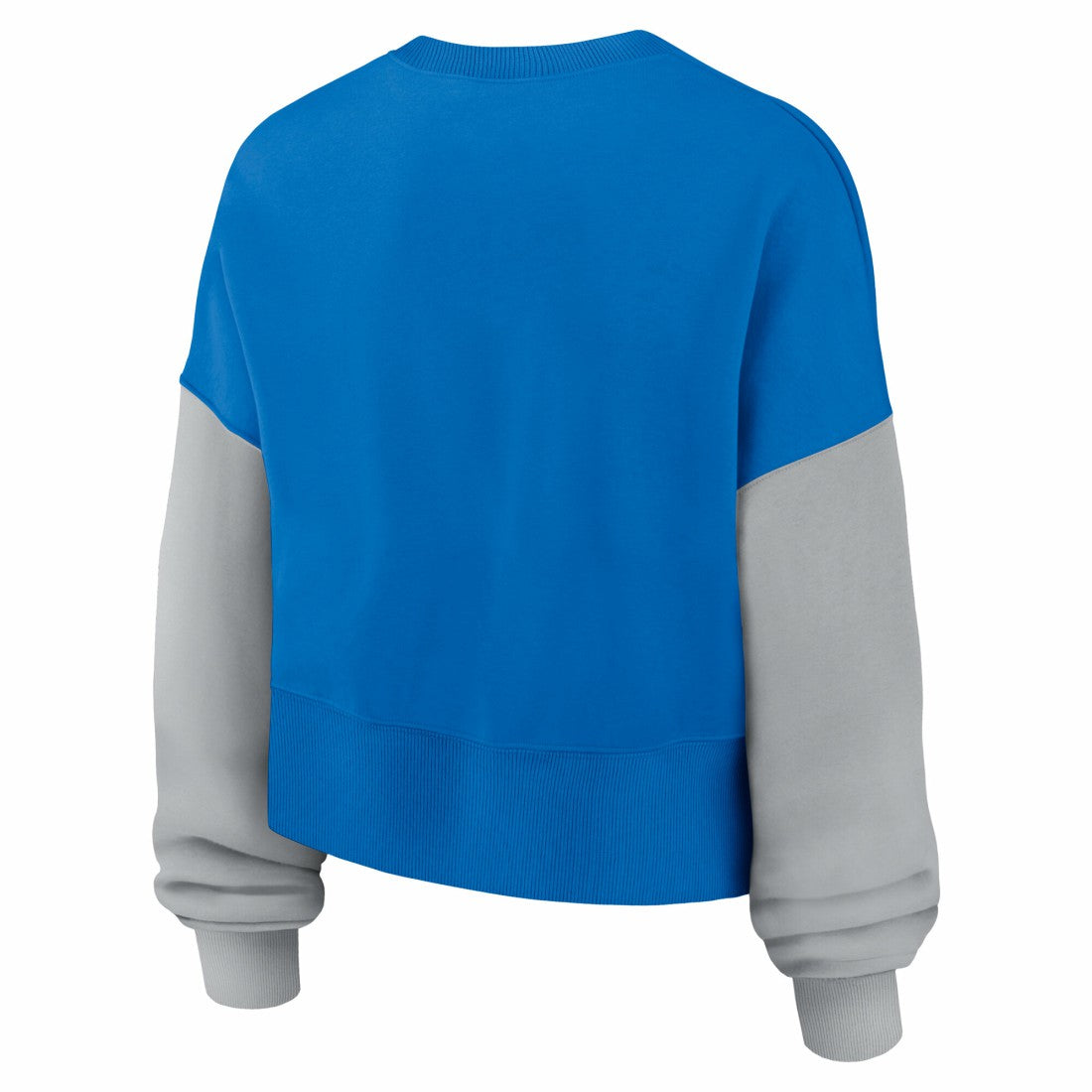 Detroit Lions Women's Oversized Color-Block Pullover Sweatshirt Blue | Nike for Sale
