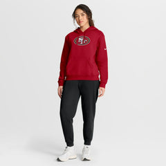 San Francisco 49ers Women's Club Fleece Hoodie Scarlet | Nike for Sale