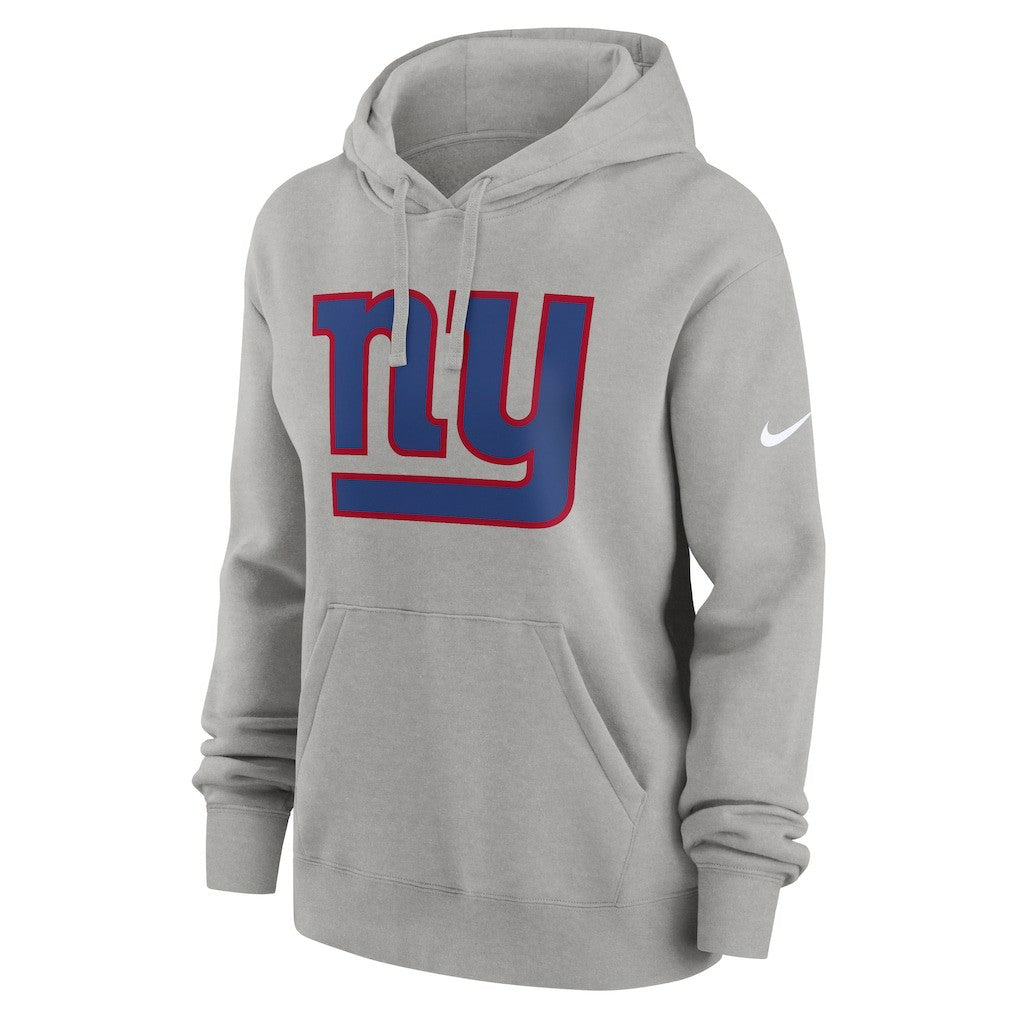 New York Giants Women's Club Fleece Hoodie Heather Gray | Nike for Sale