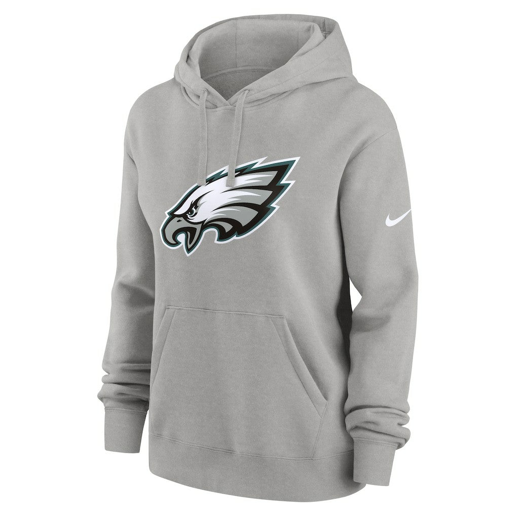 Philadelphia Eagles Women's Club Fleece Hoodie Heather Gray | Nike for Sale