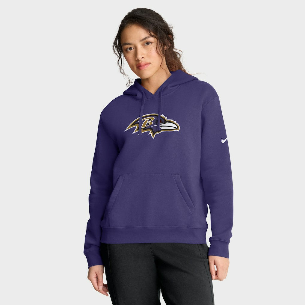 Baltimore Ravens Women's Club Fleece Hoodie Purple | Nike for Sale
