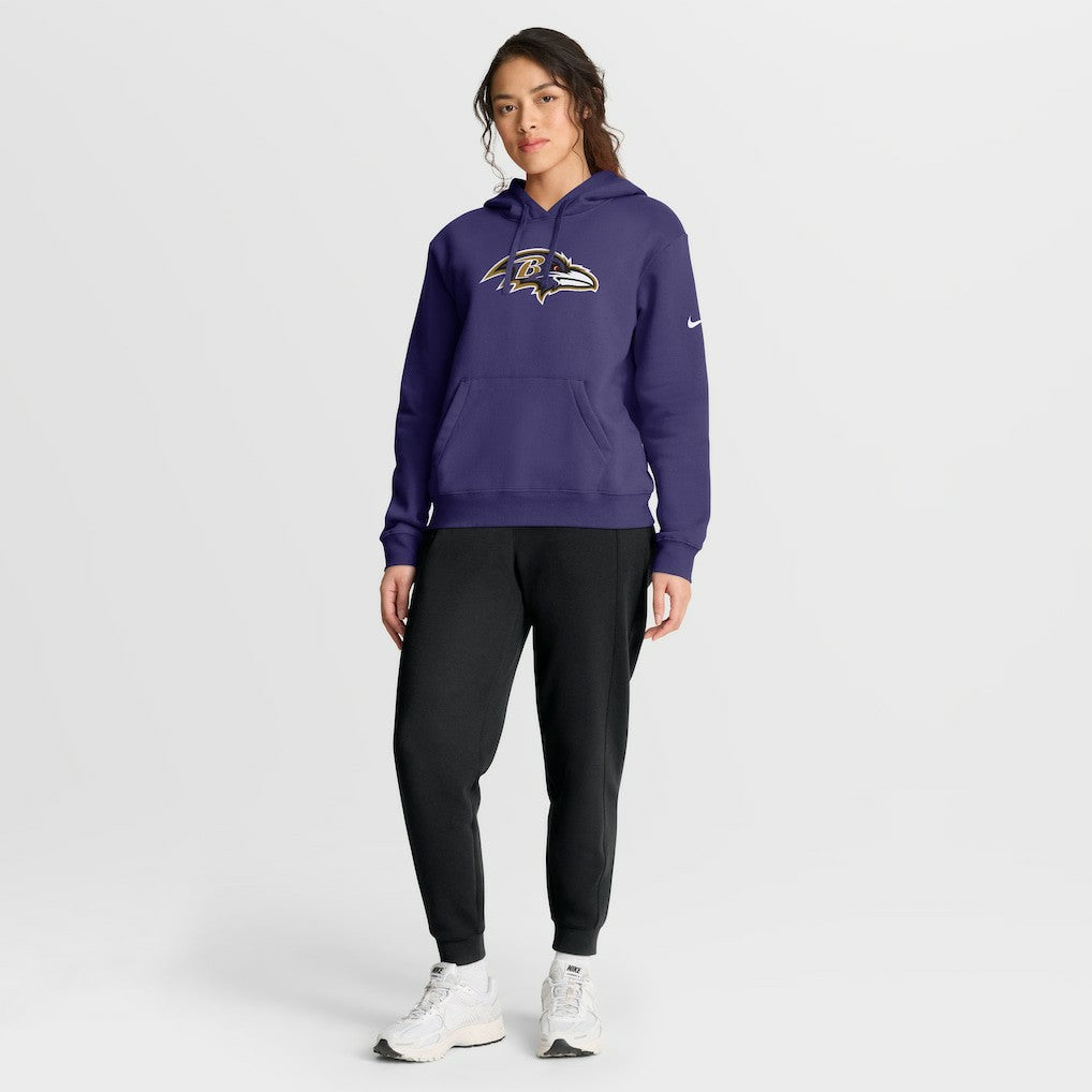 Baltimore Ravens Women's Club Fleece Hoodie Purple | Nike for Sale