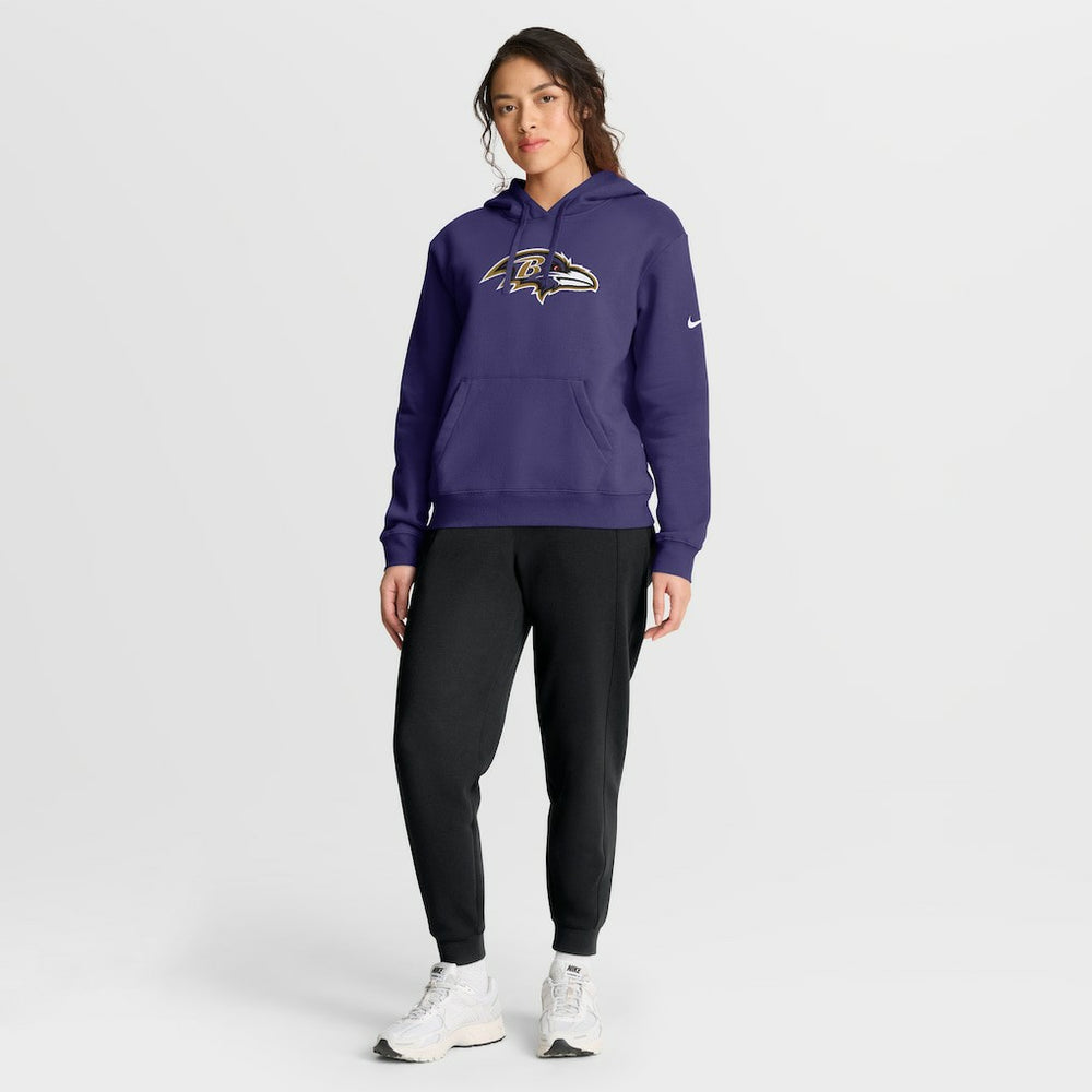 Baltimore Ravens Women's Club Fleece Hoodie Purple | Nike for Sale