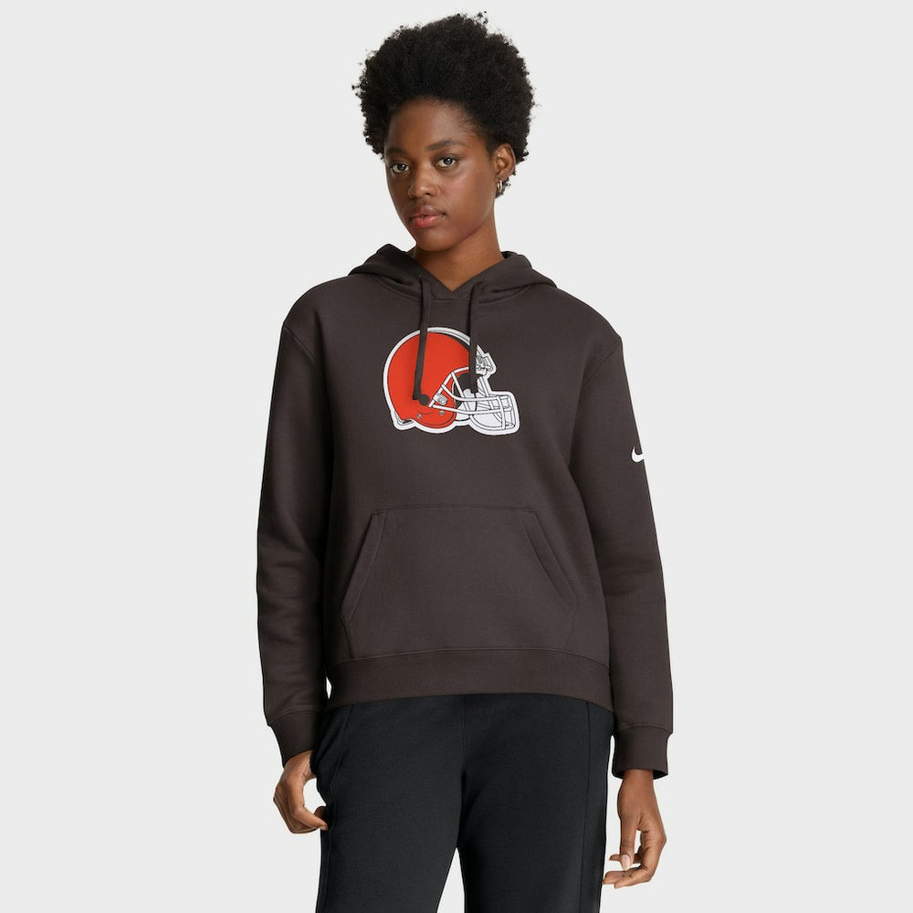 Cleveland Browns Women's Club Fleece Hoodie Brown | Nike for Sale