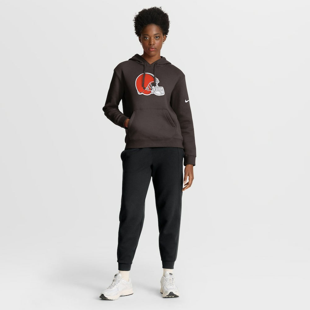 Cleveland Browns Women's Club Fleece Hoodie Brown | Nike for Sale