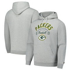 Green Bay Packers Starter Pullover Hoodie Heather Gray | NFL