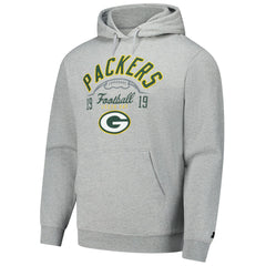 Green Bay Packers Starter Pullover Hoodie Heather Gray | NFL