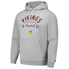 Minnesota Vikings Starter Pullover Hoodie Heather Gray | NFL
