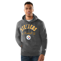 Pittsburgh Steelers Starter Pullover Hoodie Heather Gray | NFL