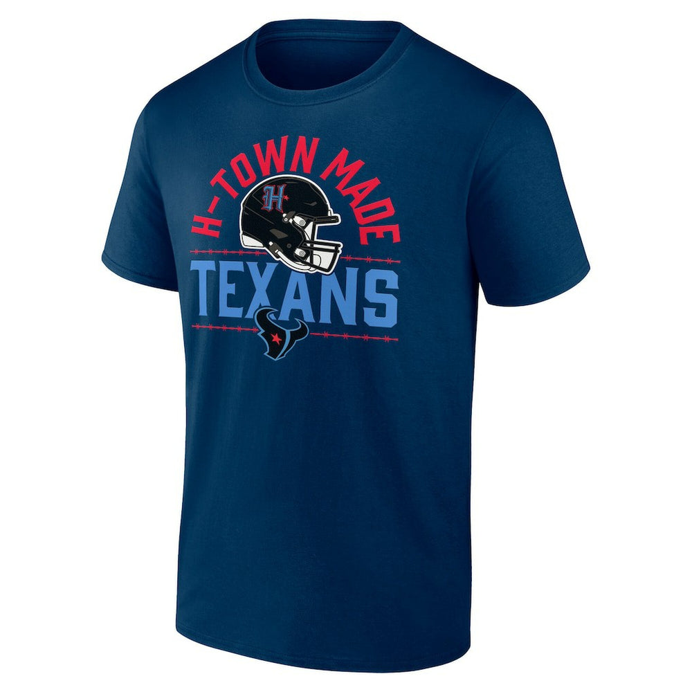 Houston Texans H-Town Helmet T-Shirt Navy | Fanatics