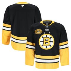 Boston Bruins Fanatics 100th Anniversary Authentic Pro Jersey - Black - NHL