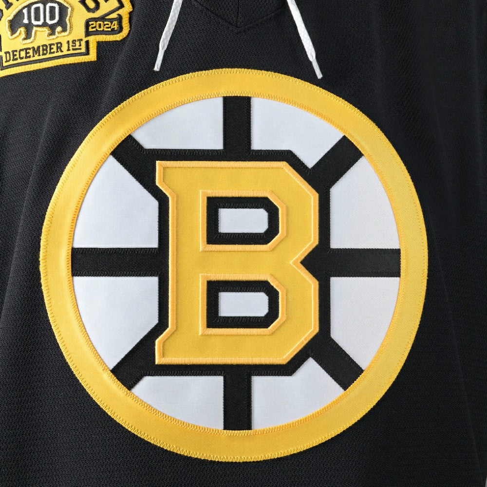 Boston Bruins Fanatics 100th Anniversary Authentic Pro Jersey - Black - NHL