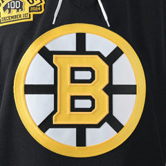 Boston Bruins Fanatics 100th Anniversary Authentic Pro Jersey - Black - NHL