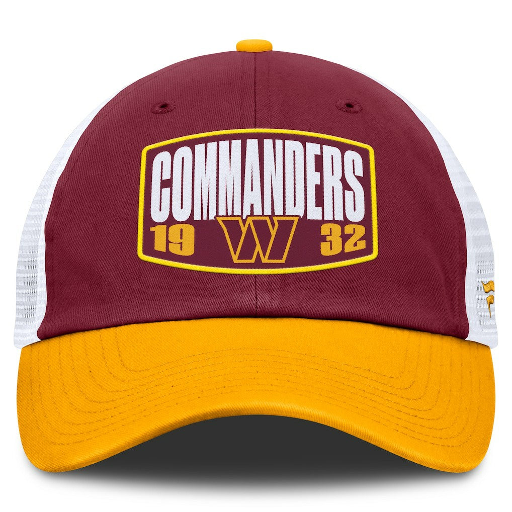Washington Commanders Franchise Trucker Adjustable Hat Burgundy/Gold | Fanatics
