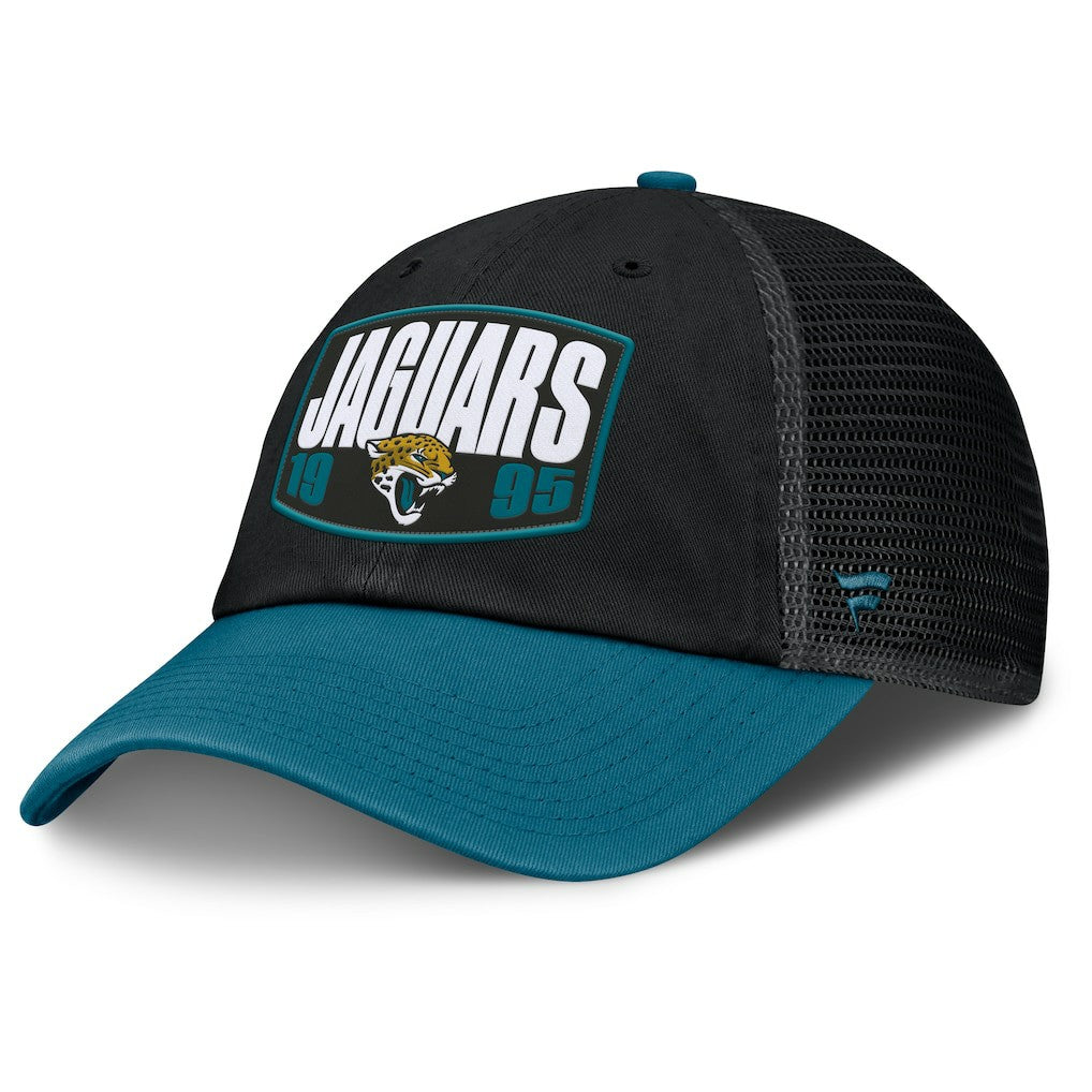 Jacksonville Jaguars Franchise Trucker Adjustable Hat Black/Teal | Fanatics