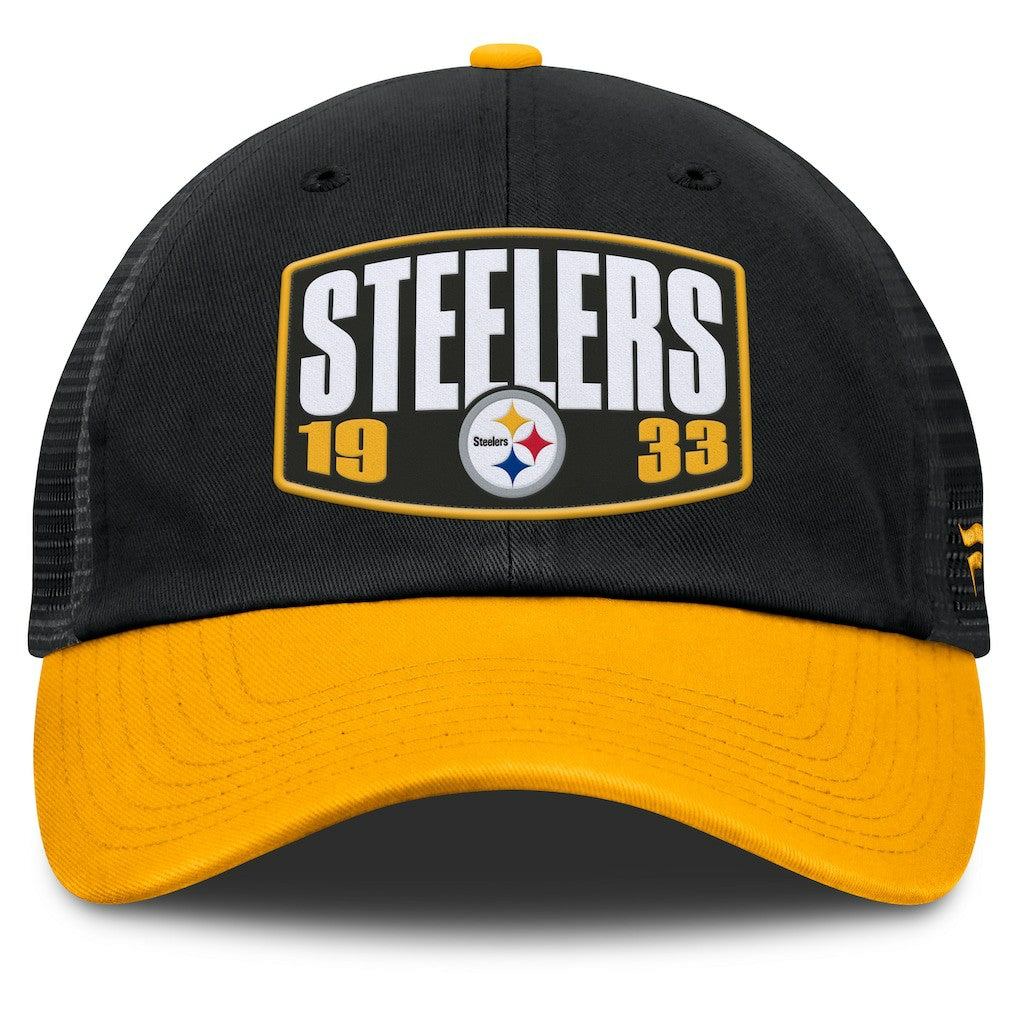 Pittsburgh Steelers Franchise Trucker Adjustable Hat Black/Gold | Fanatics