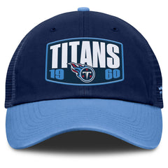 Tennessee Titans Franchise Trucker Adjustable Hat Navy/Light Blue | Fanatics