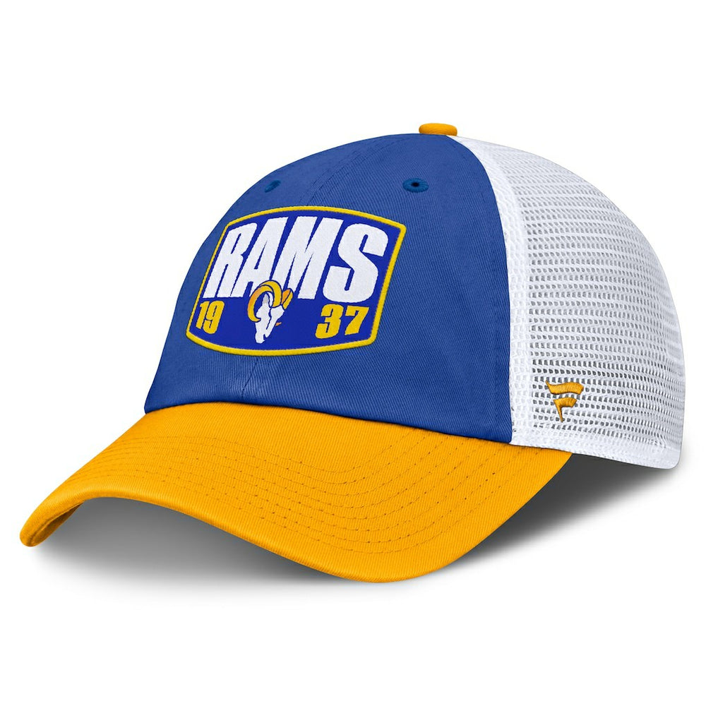 Los Angeles Rams Franchise Trucker Adjustable Hat Royal/Gold | Fanatics