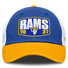 Los Angeles Rams Franchise Trucker Adjustable Hat Royal/Gold | Fanatics