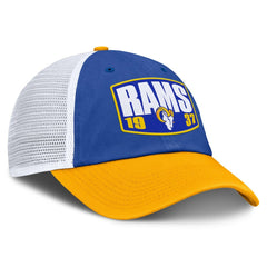 Los Angeles Rams Franchise Trucker Adjustable Hat Royal/Gold | Fanatics