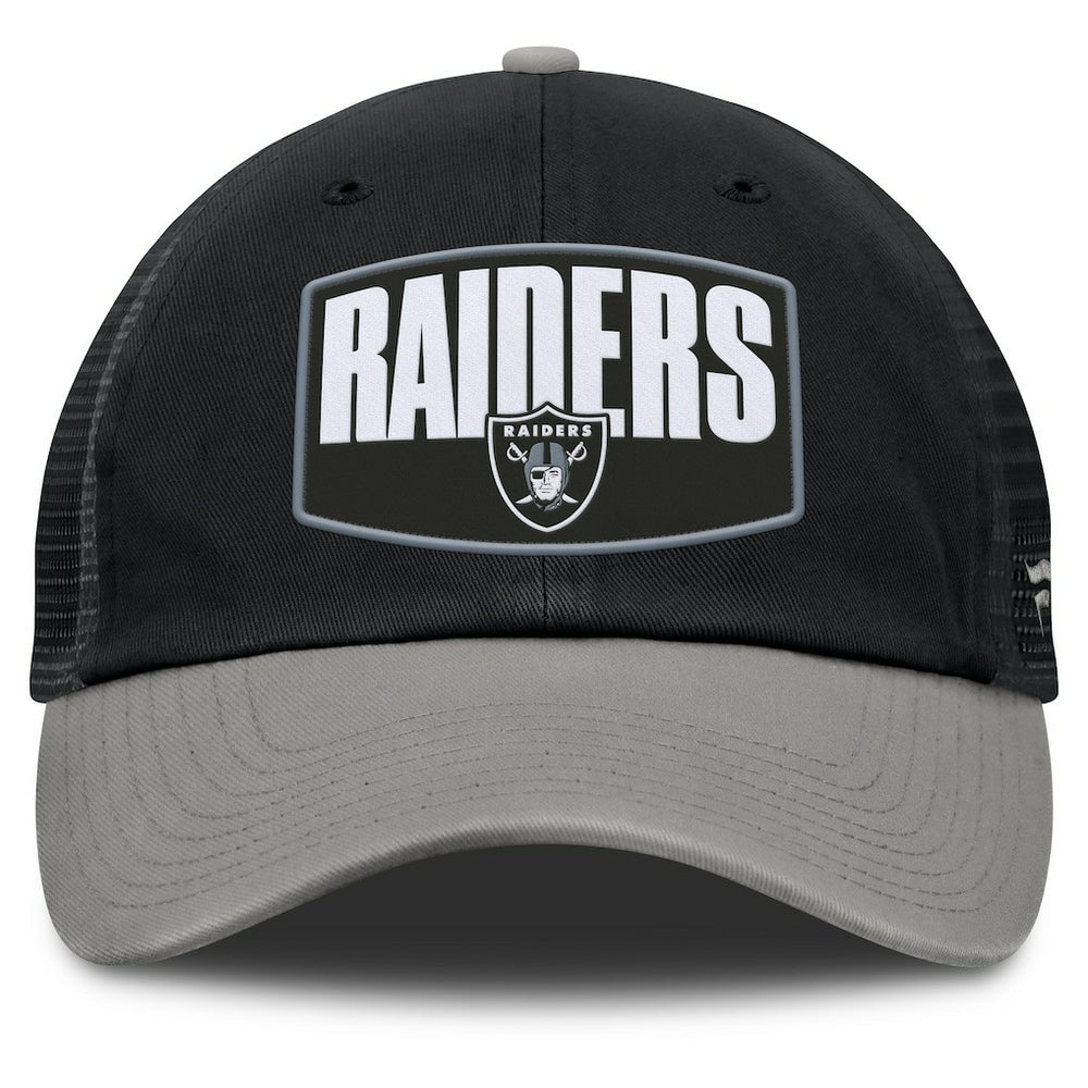 Las Vegas Raiders Franchise Trucker Adjustable Hat Black/Gray | Fanatics