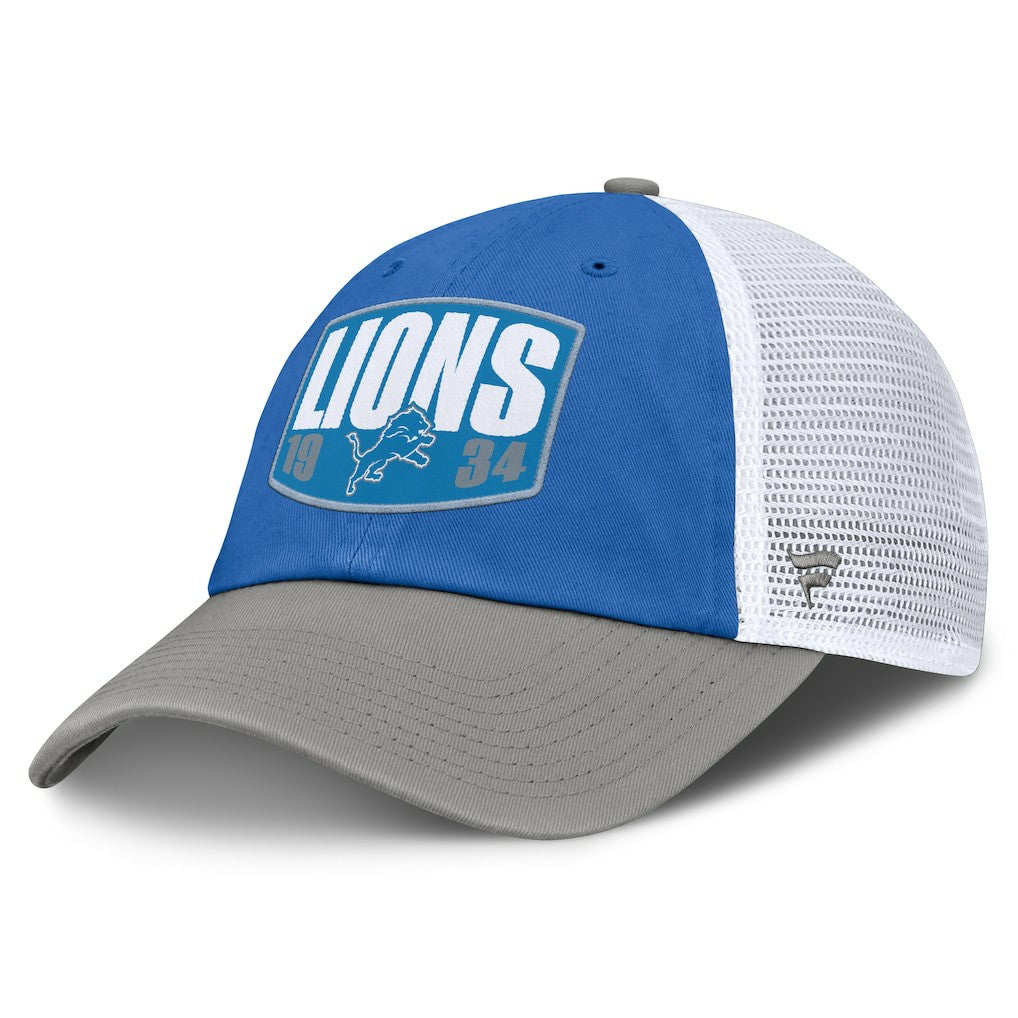 Detroit Lions Franchise Trucker Adjustable Hat Blue/Gray | Fanatics